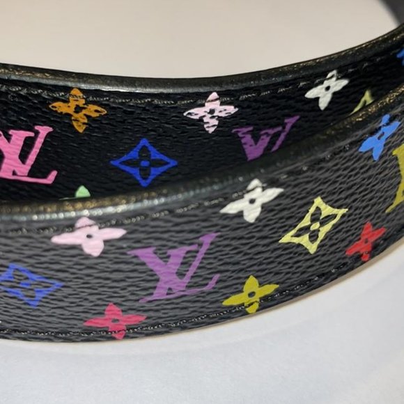 Louis Vuitton 75/30 Black Multicolor Monogram Cein - Picture 8 of 10